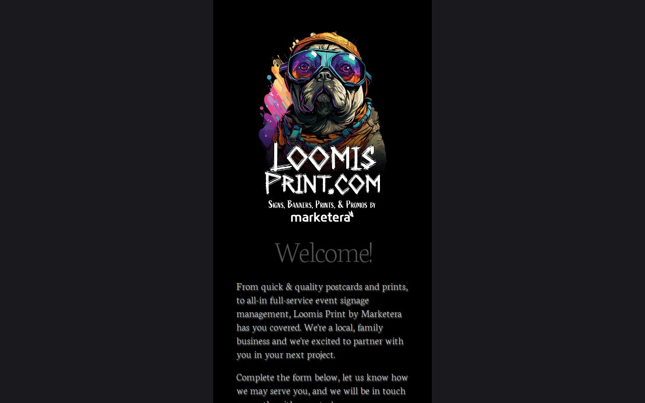 LoomisPrint.com - Signs, Banners, Prints, & Promos by Marketera